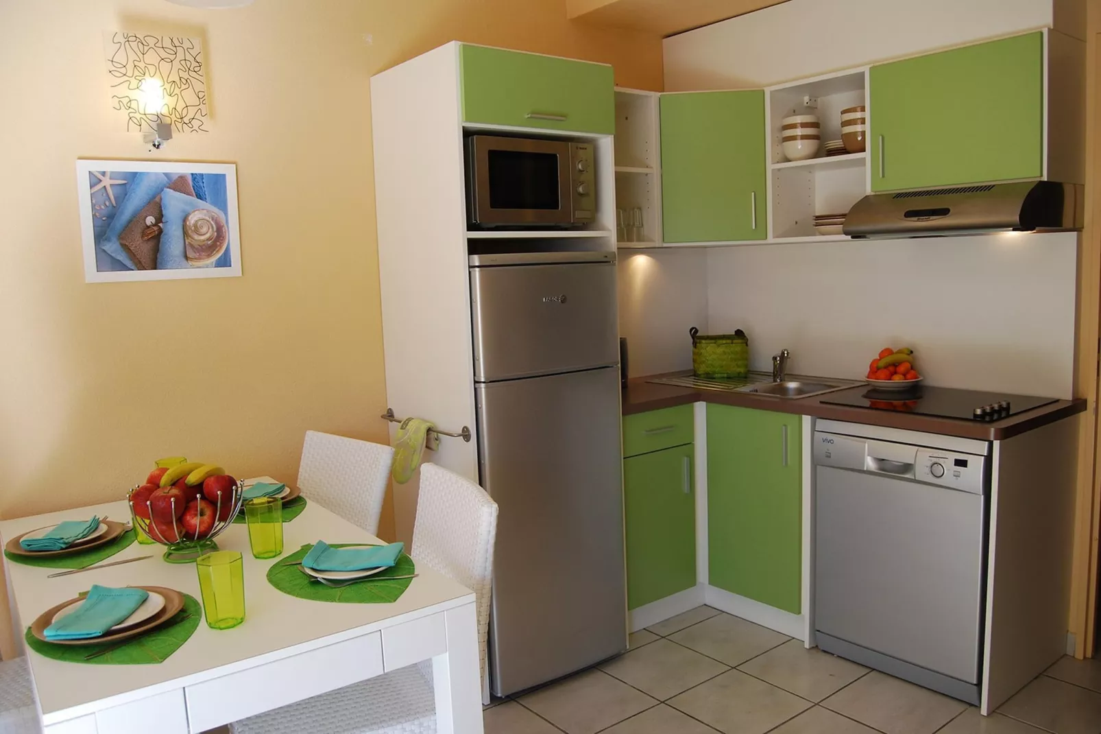 Les Jardins de Neptune MAISONNETTE DUPLEX 4/6 pers CLIMATISÉE OTA - Kitchen