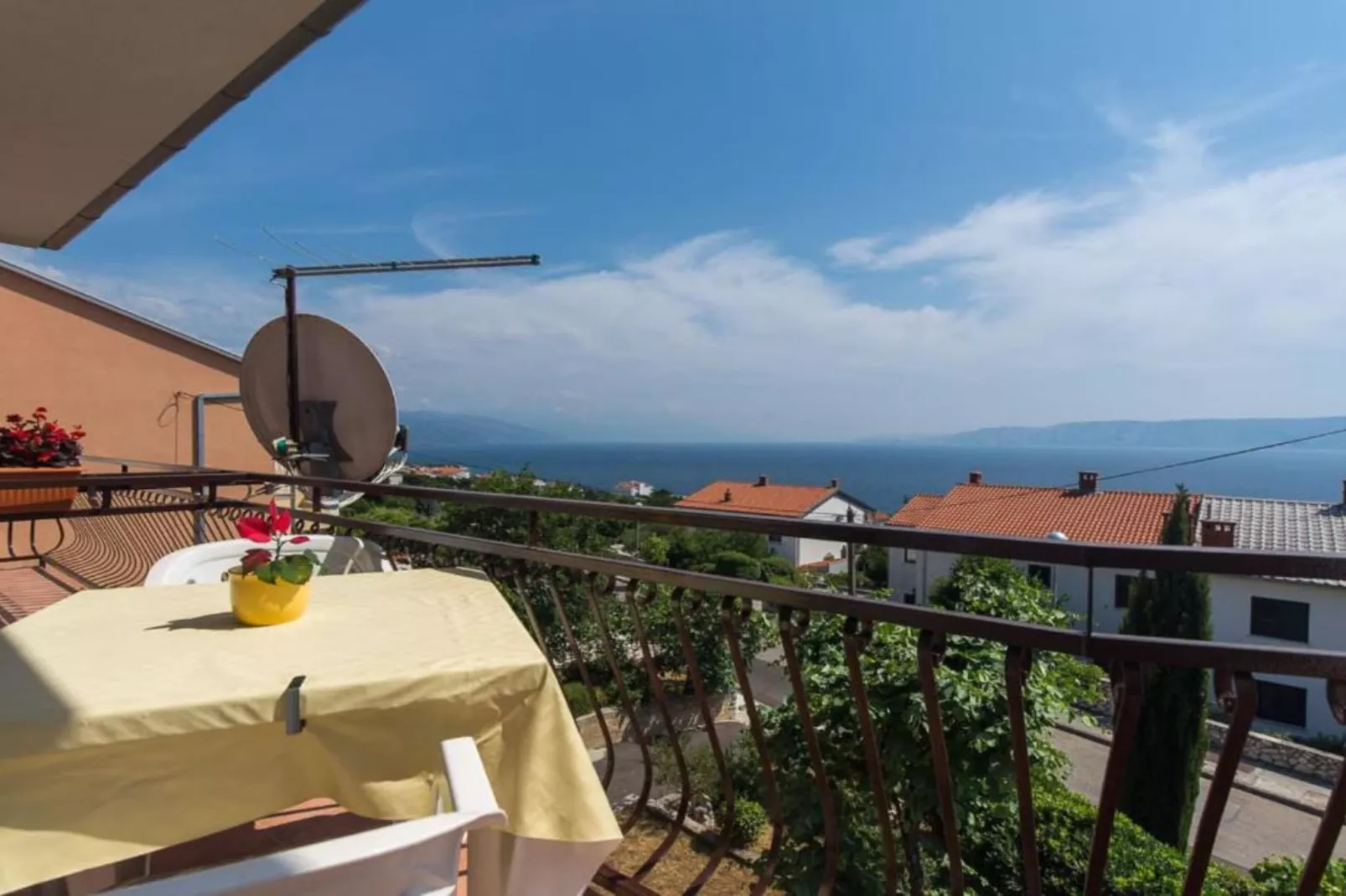 Apartments Marko - Three Bedroom Apartment with Sea View - Terrace balcony