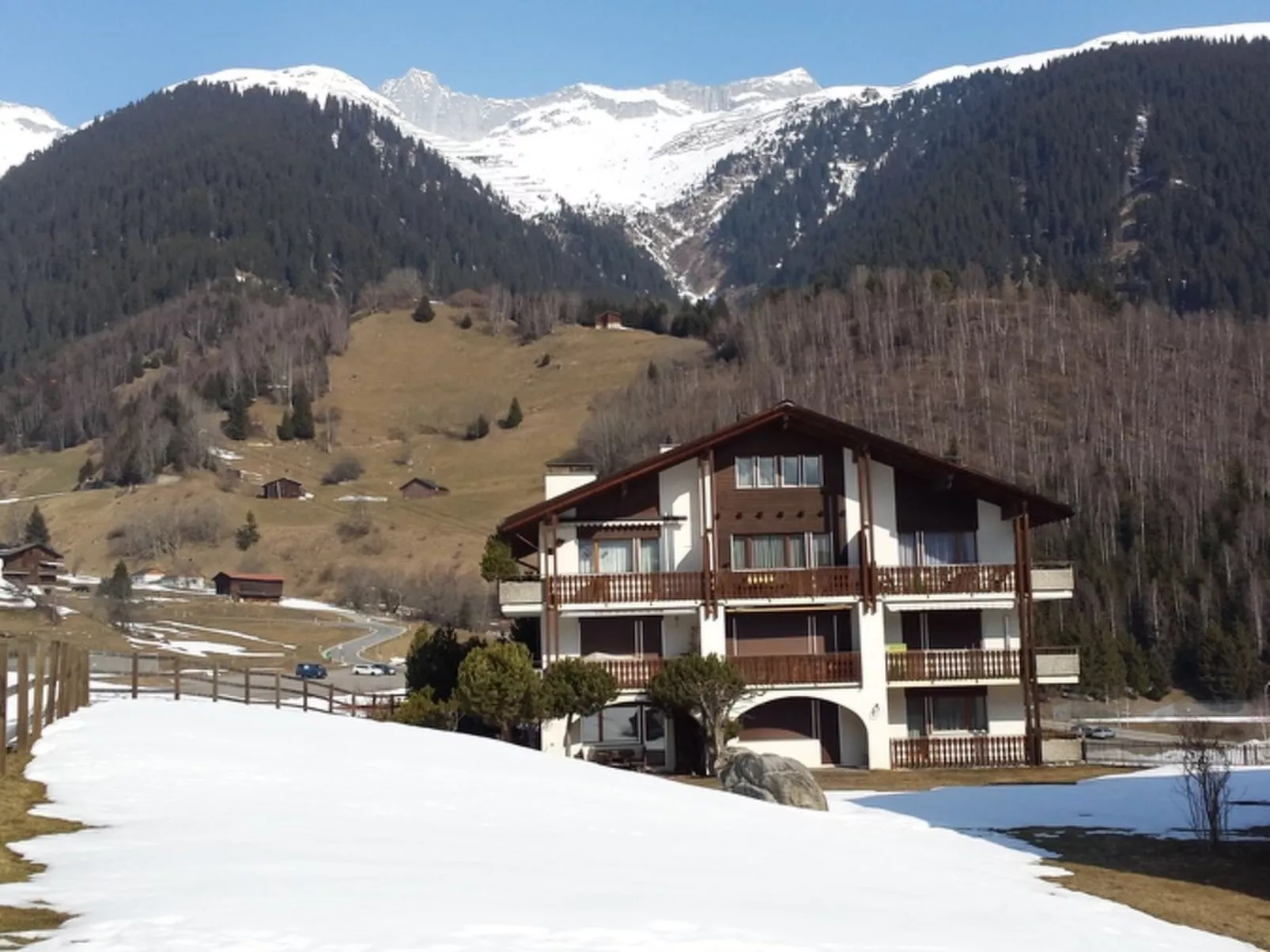 Casa Sax 5 Church, (Disentis/Mustér). - Draußen