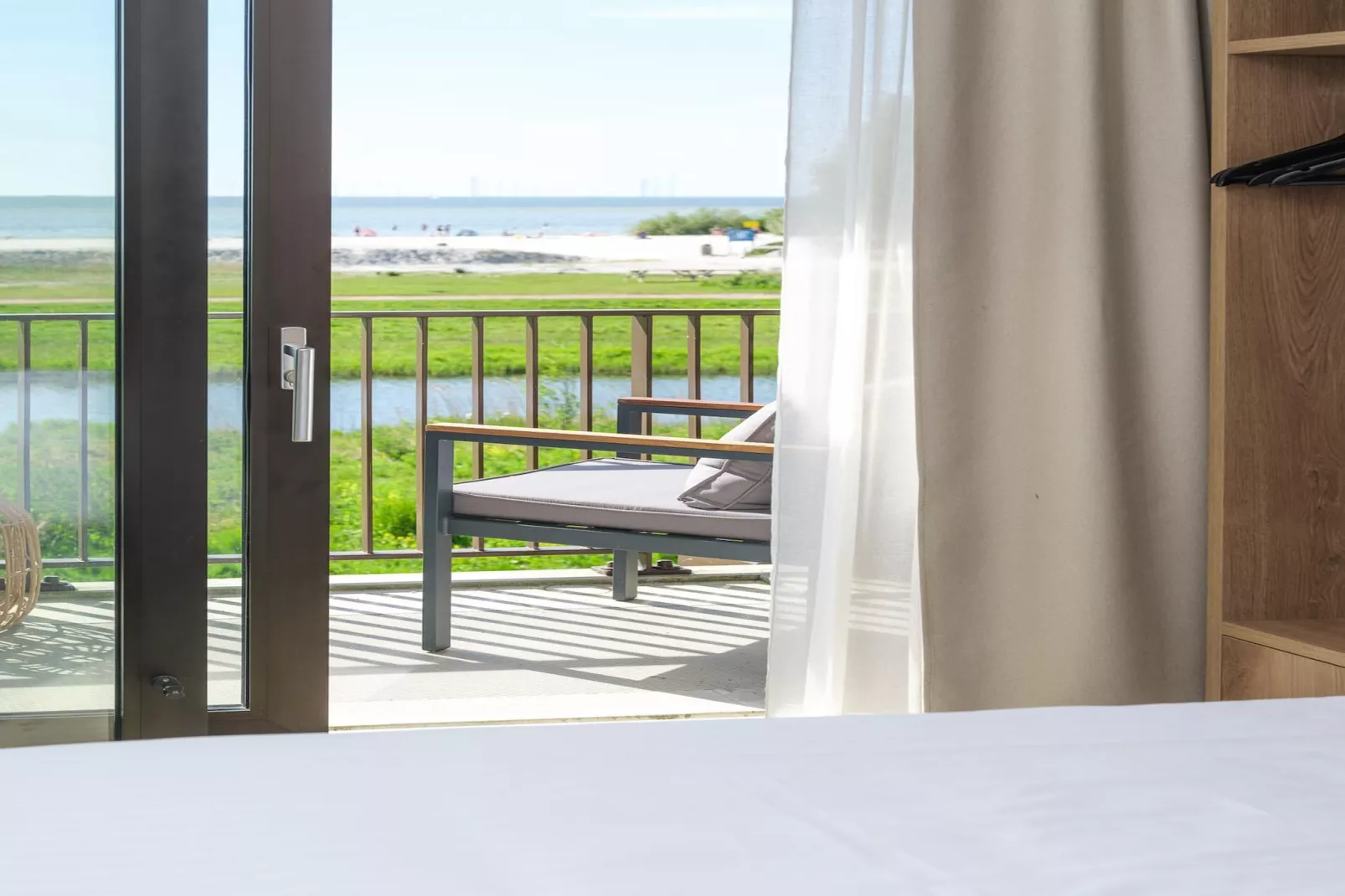 Luxury Beach Studio | 2 Pers. - Terrasse/Balkon