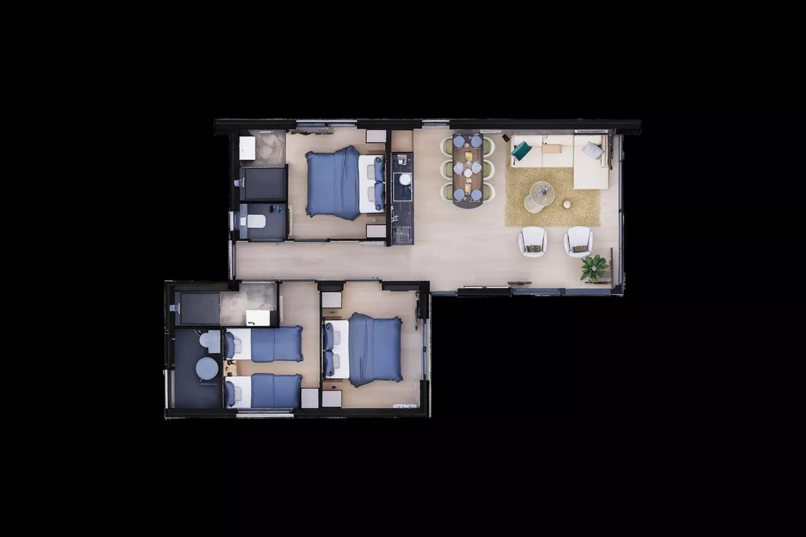 Villa L-Meerzicht | 6 Pers. - Grundriss