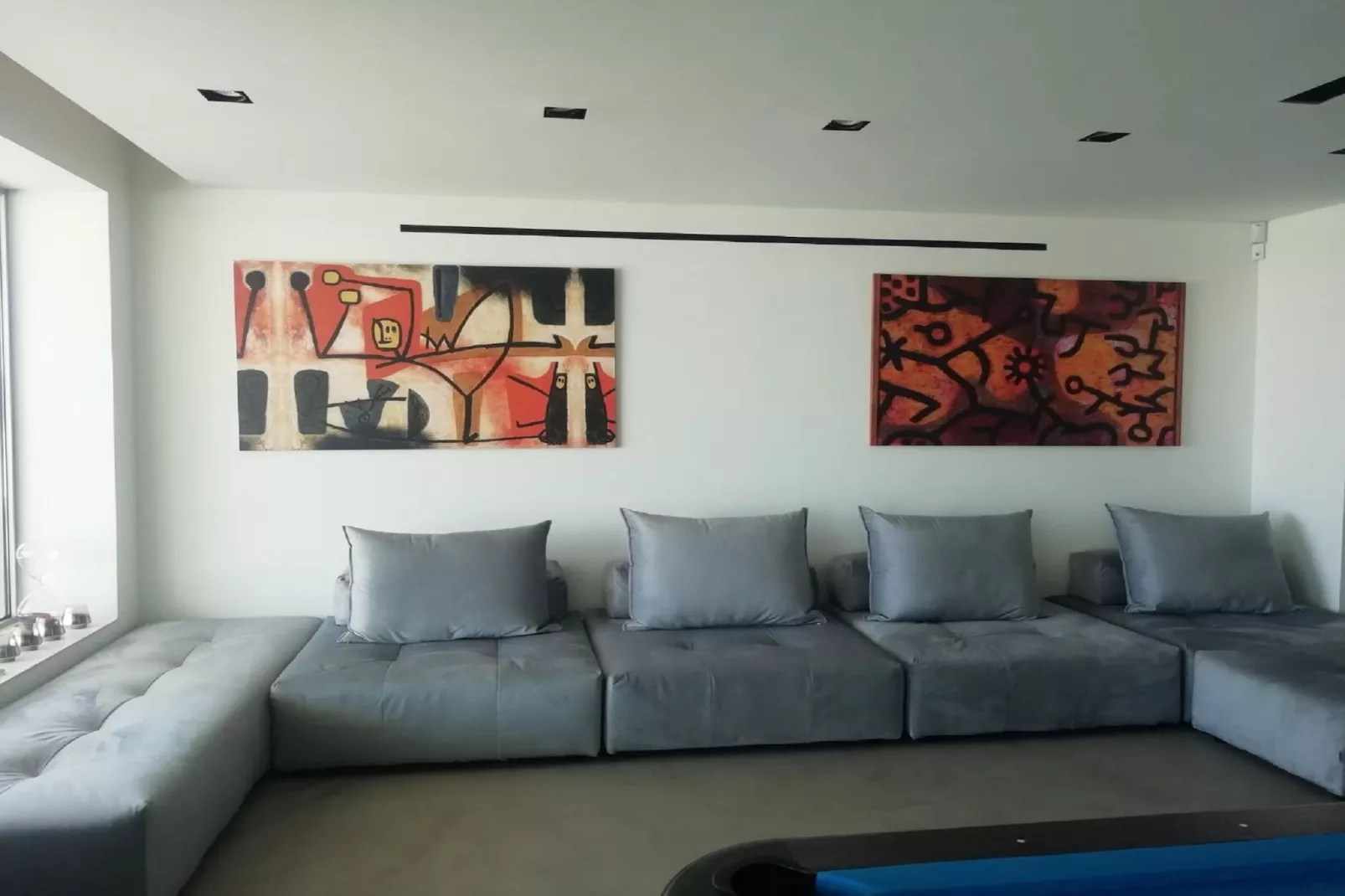 Luxury Villa at Vrahniou - Living room