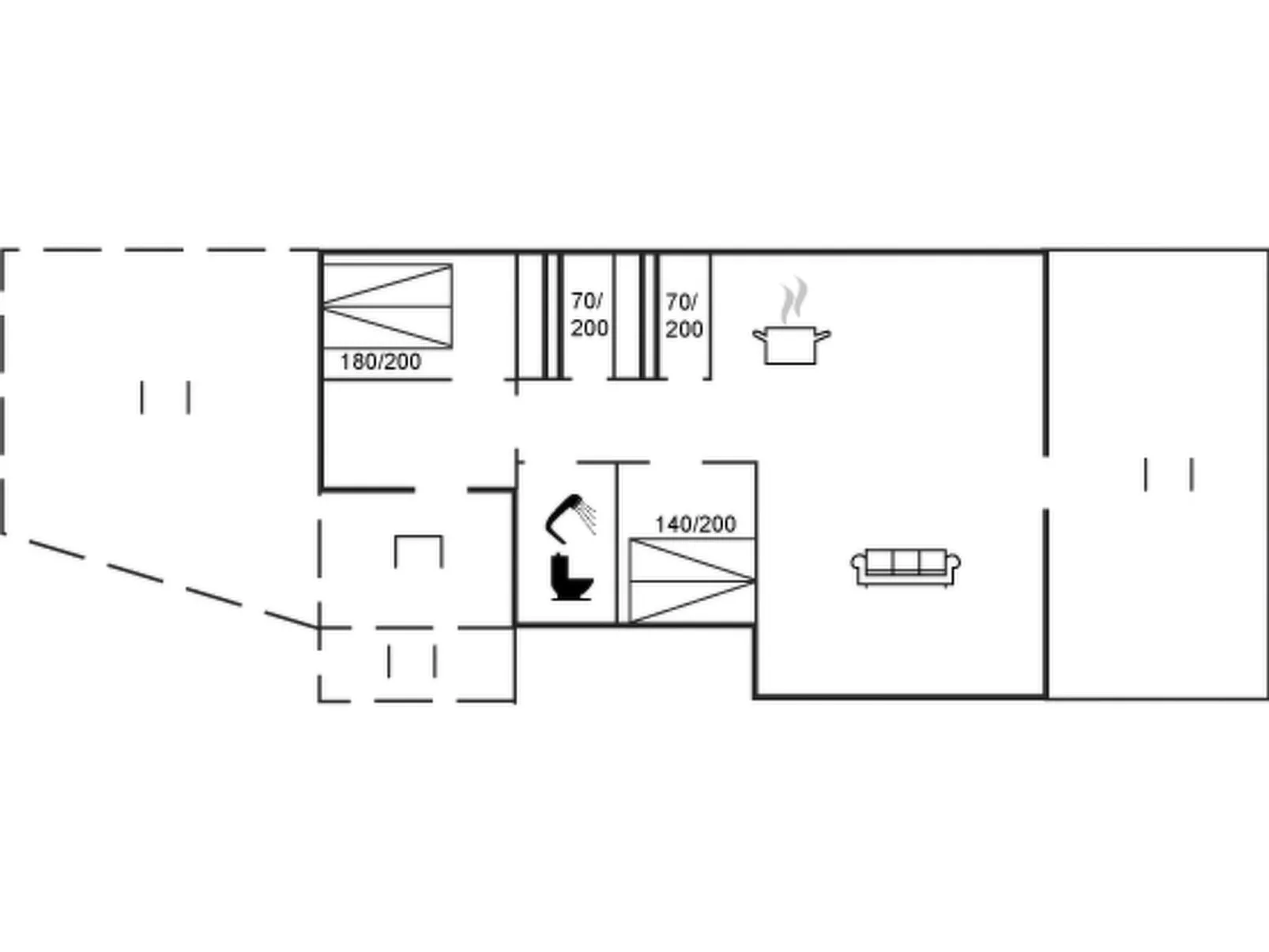 "Detlef" - 400m from the sea - Drinnen