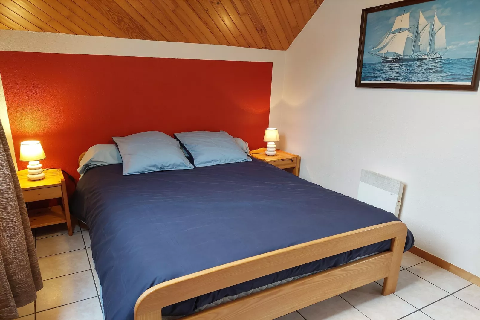 Bretonisches Steinhaus Landéda - Schlafzimmer