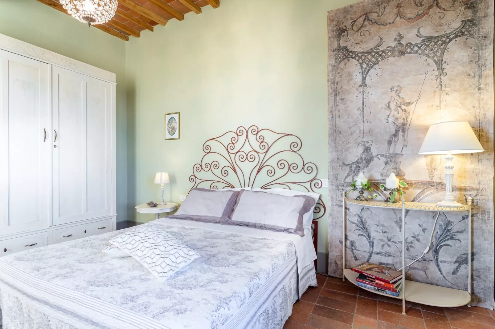 Il Frantoio Farmhouse Apartment - Schlafzimmer