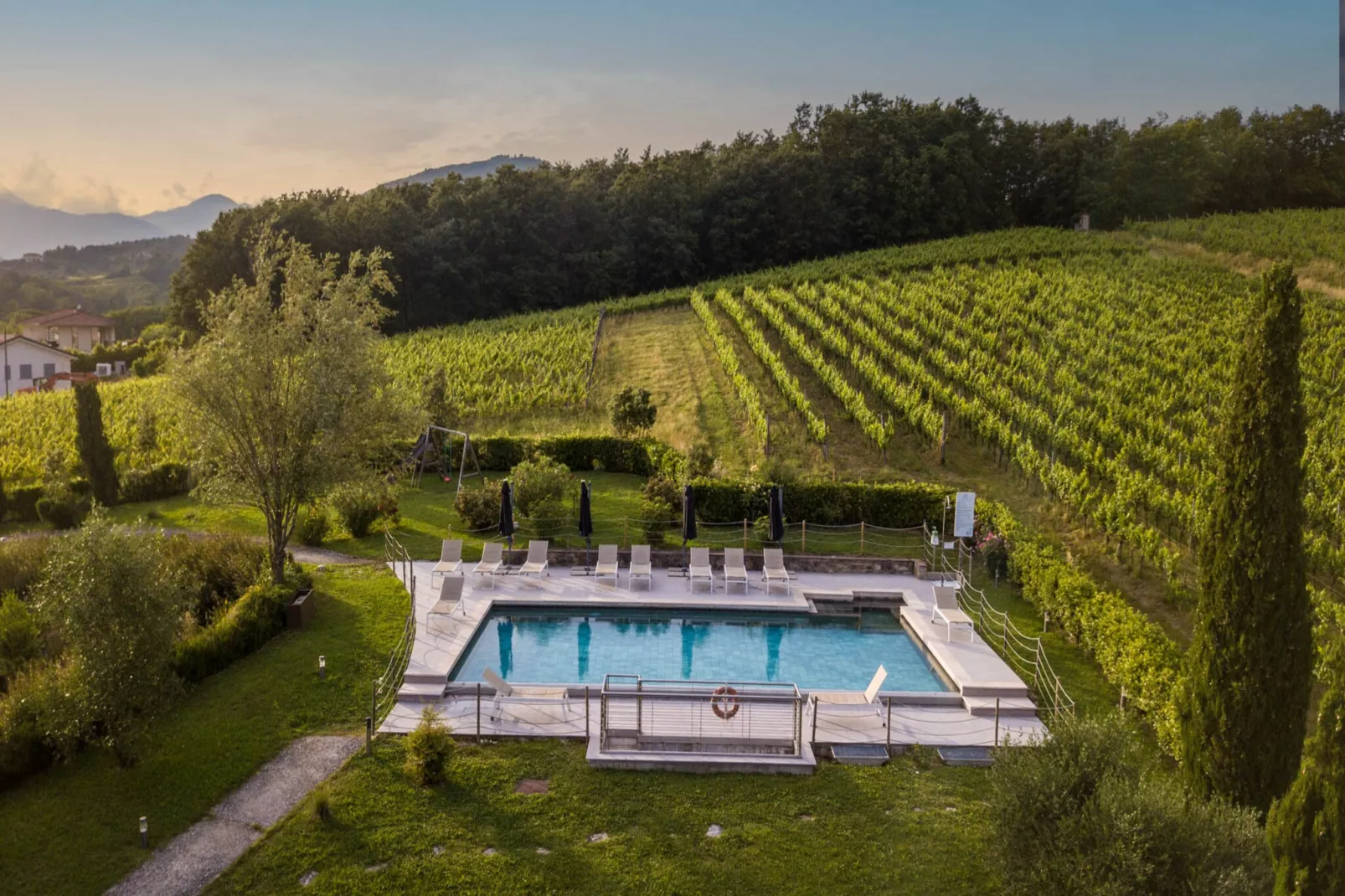 Maria Farmhouse Apartment in Wine Resort in Lucca - Schwimmbad