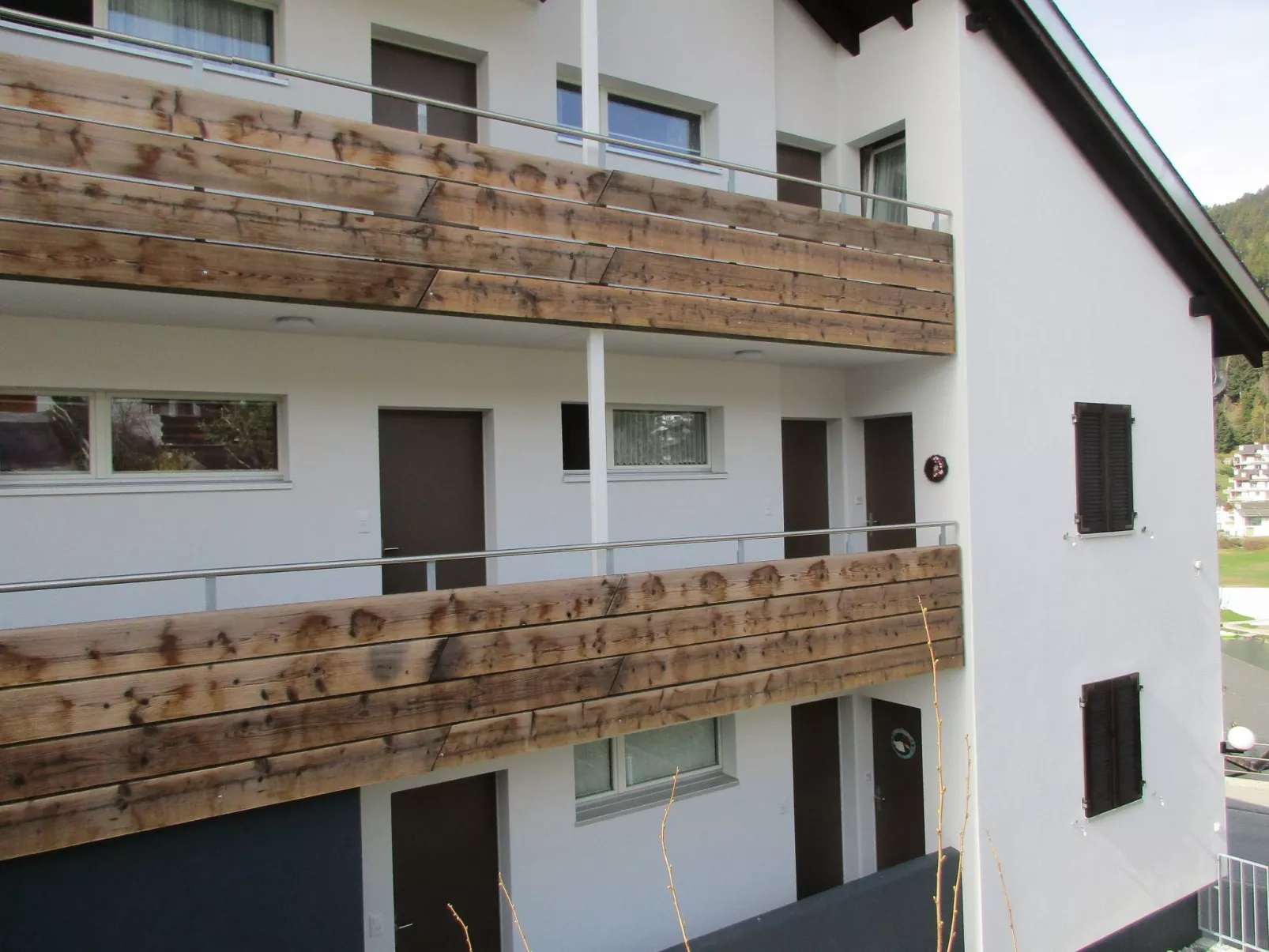 La Prada, (Laax Dorf). 2 Zimmerwohnung - Draußen