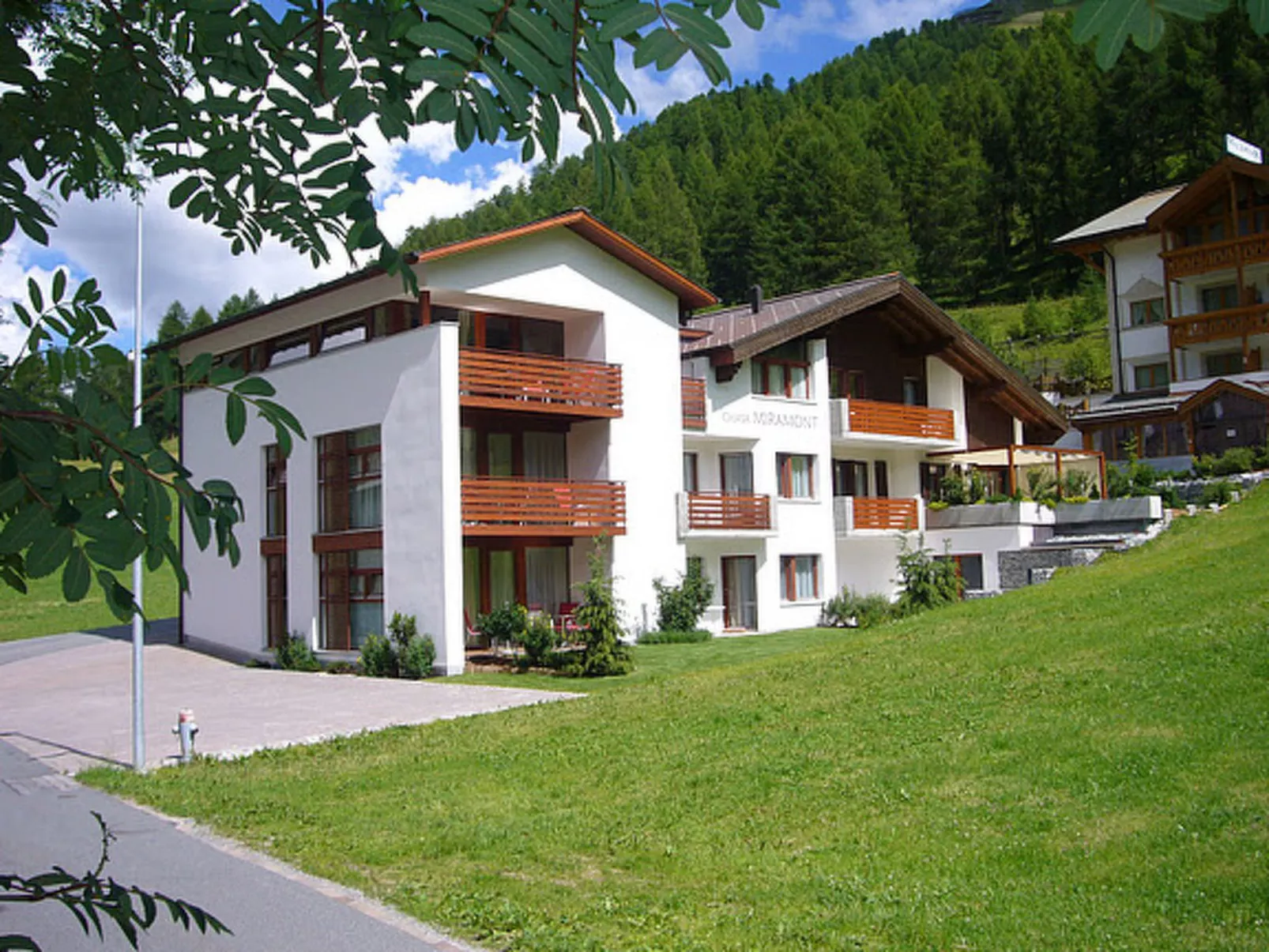 Apart Chasa Miramont, (Samnaun-Dorf). - Draußen