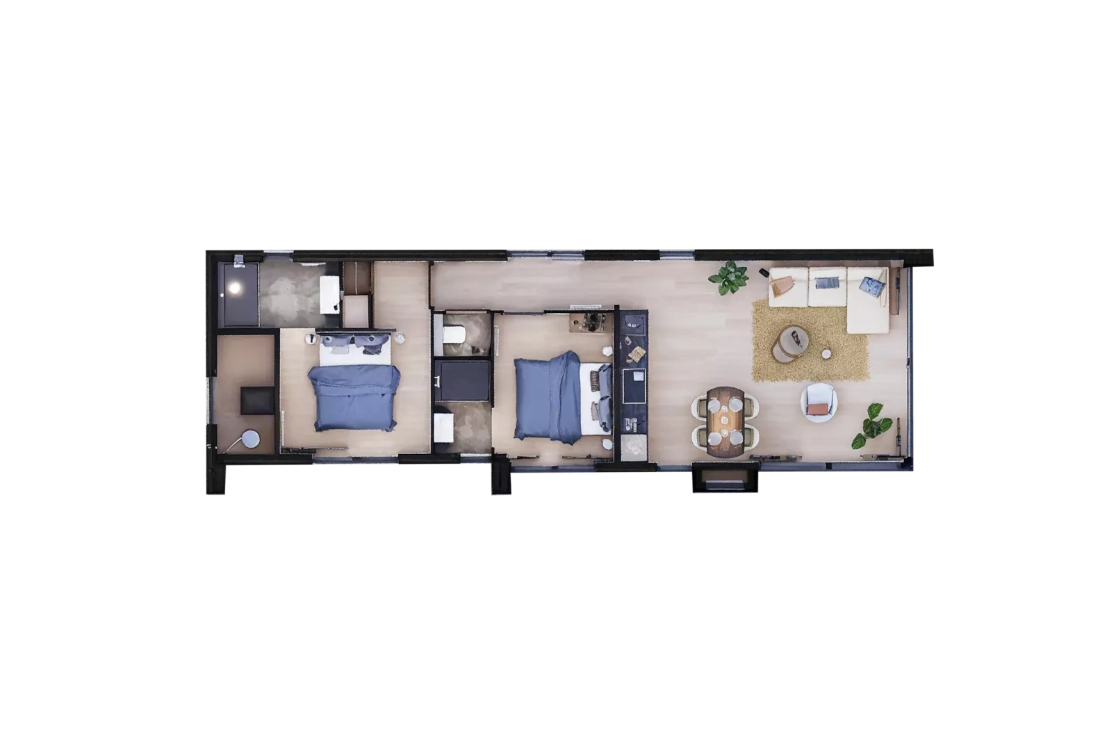Villa Meerzicht | 4 Pers. - Grundriss
