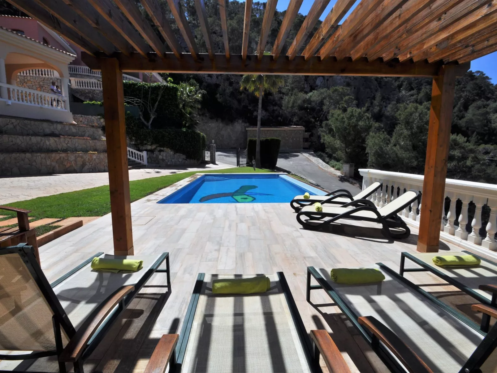 Villa CA TOTHOM con vistas al mar Camp de Mar para 8 personas (4 habitaciones) - Draußen