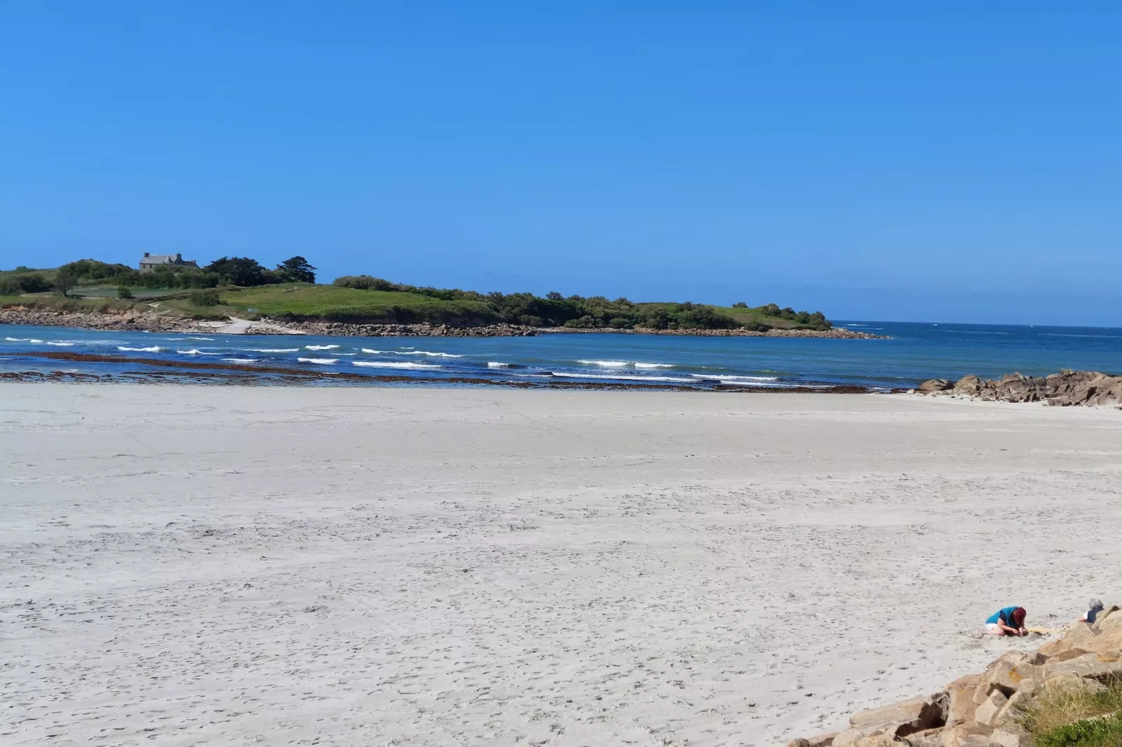 Ebenerdiges Ferienhaus in Strandnähe Santec - Gebiete Sommer 1 km