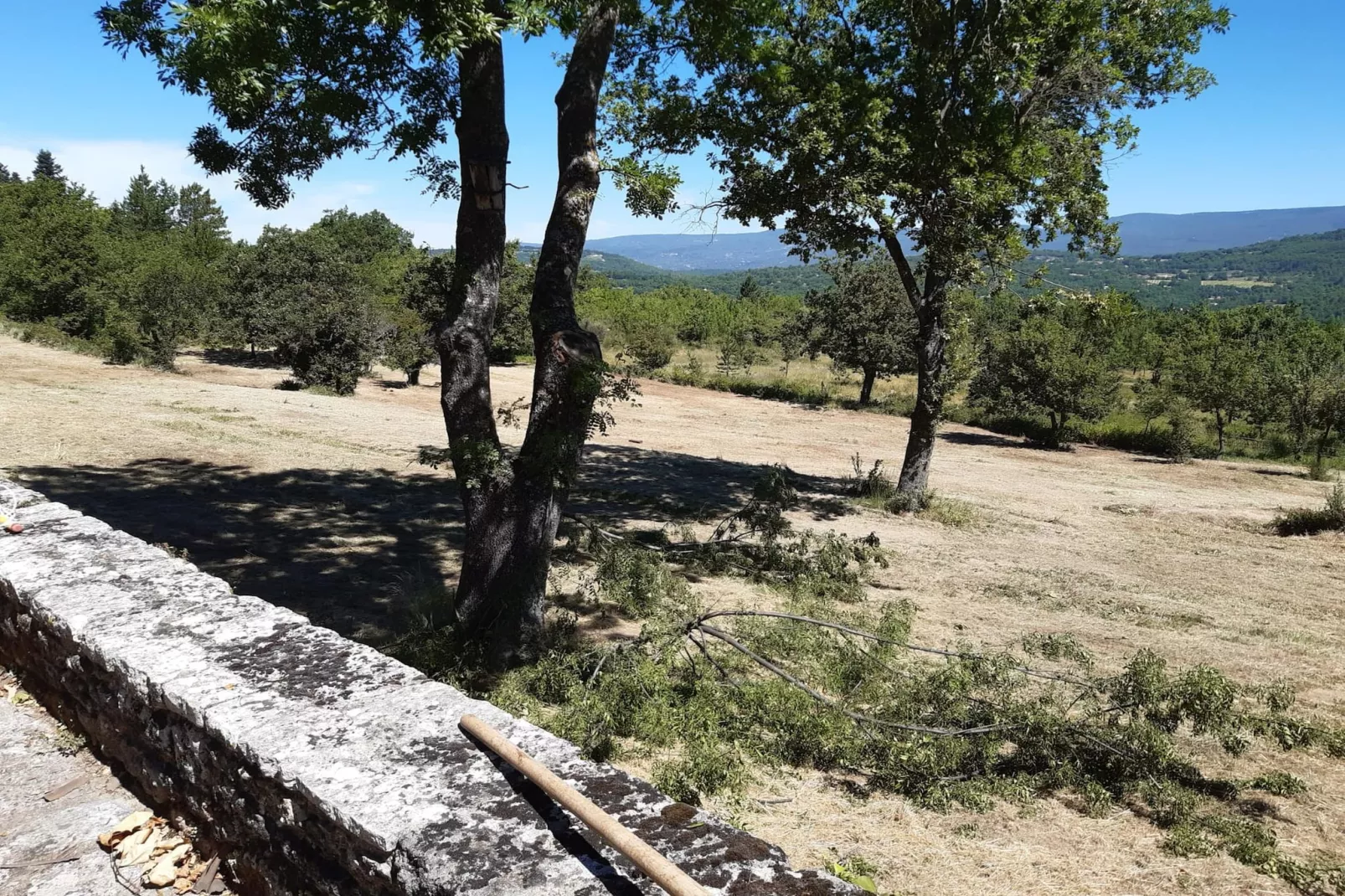 Luberon - Areas within 1km in summer