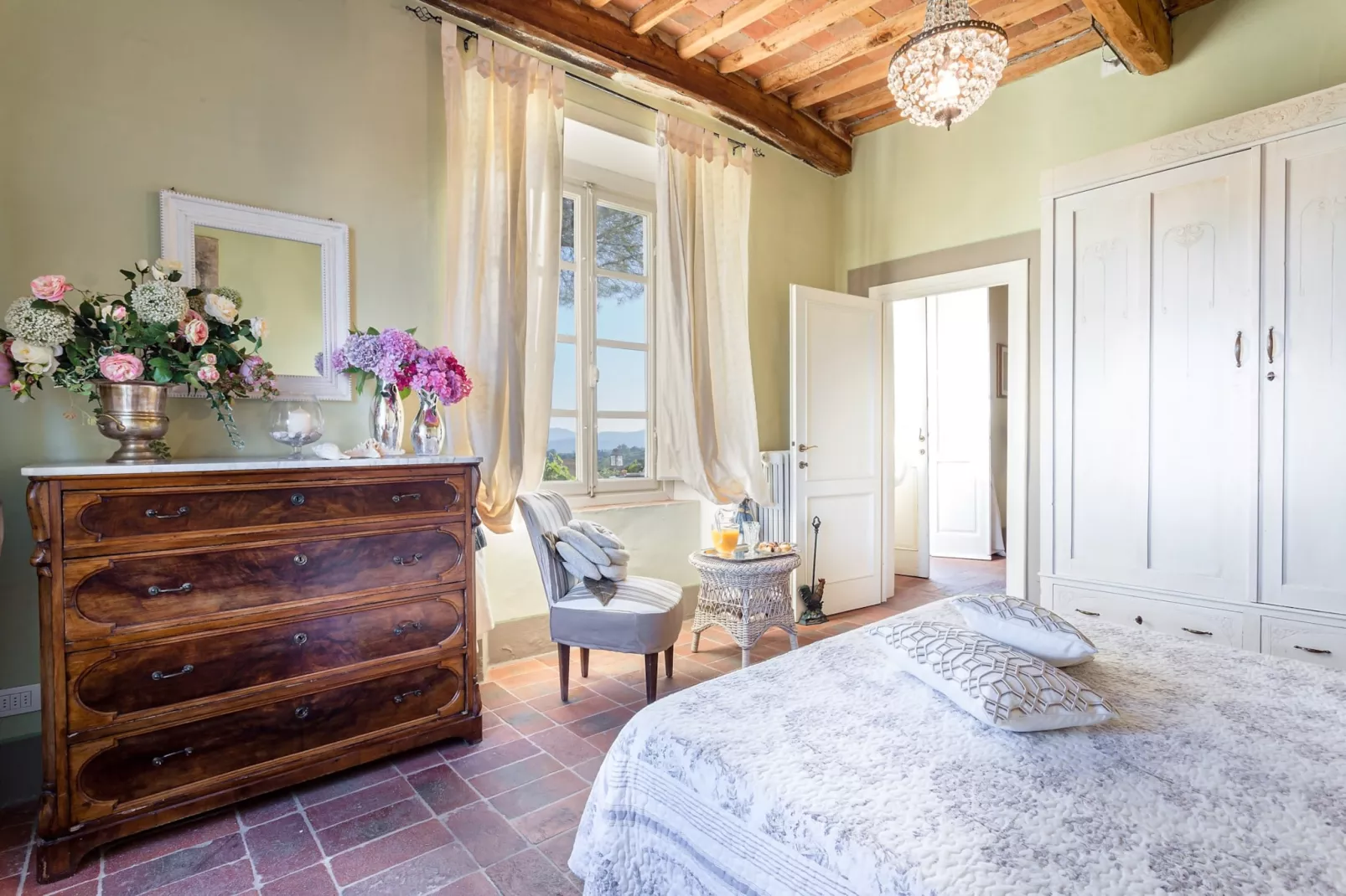 Il Frantoio Farmhouse Apartment - Schlafzimmer