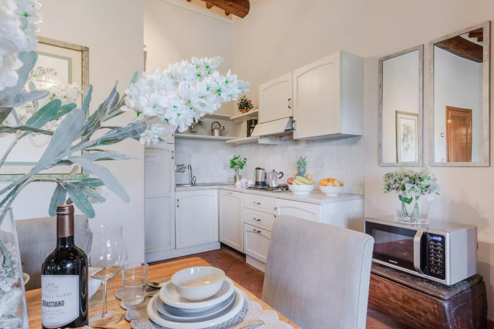 Anna Farmhouse Apartment in Wine Resort in Lucca - Küche