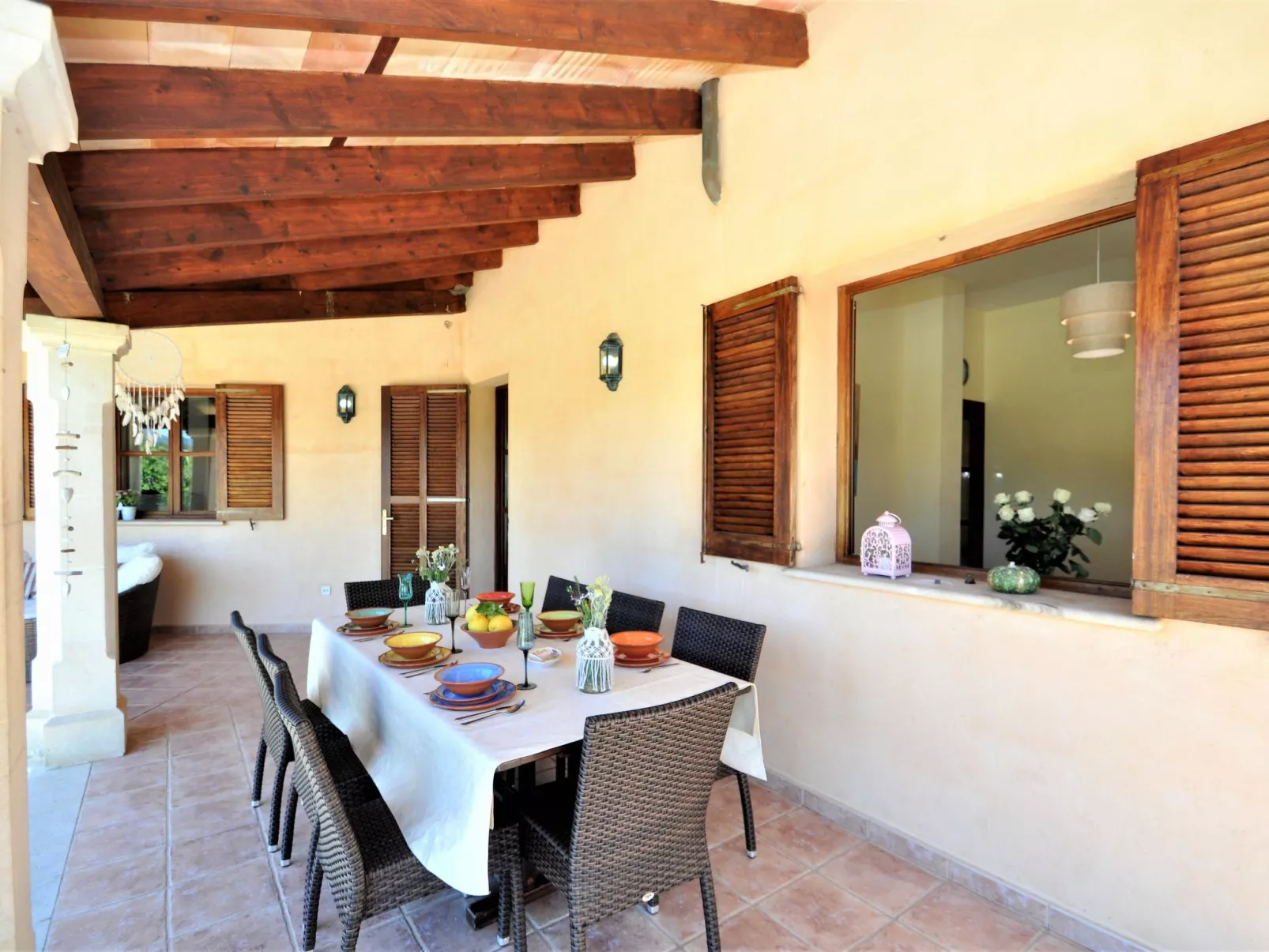 Villa SON RUBI en Selva (Serra de Tramuntana) con barbacoa y piscina privada- V - Draußen