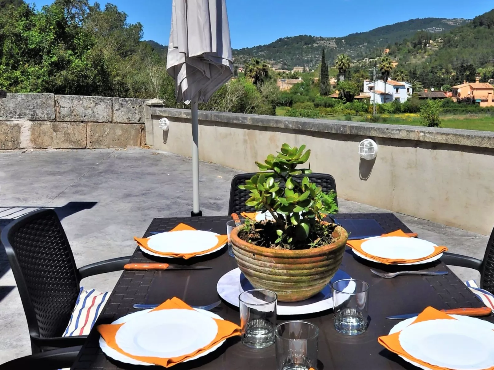 Villa con piscina privada, wifi, aire acondicionado y vistas a montaña ideal pa - Draußen