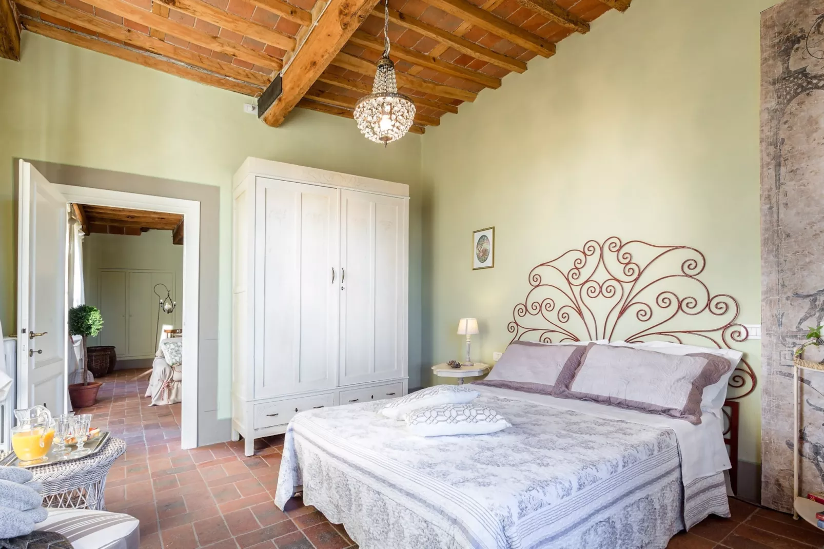 Il Frantoio Farmhouse Apartment - Schlafzimmer