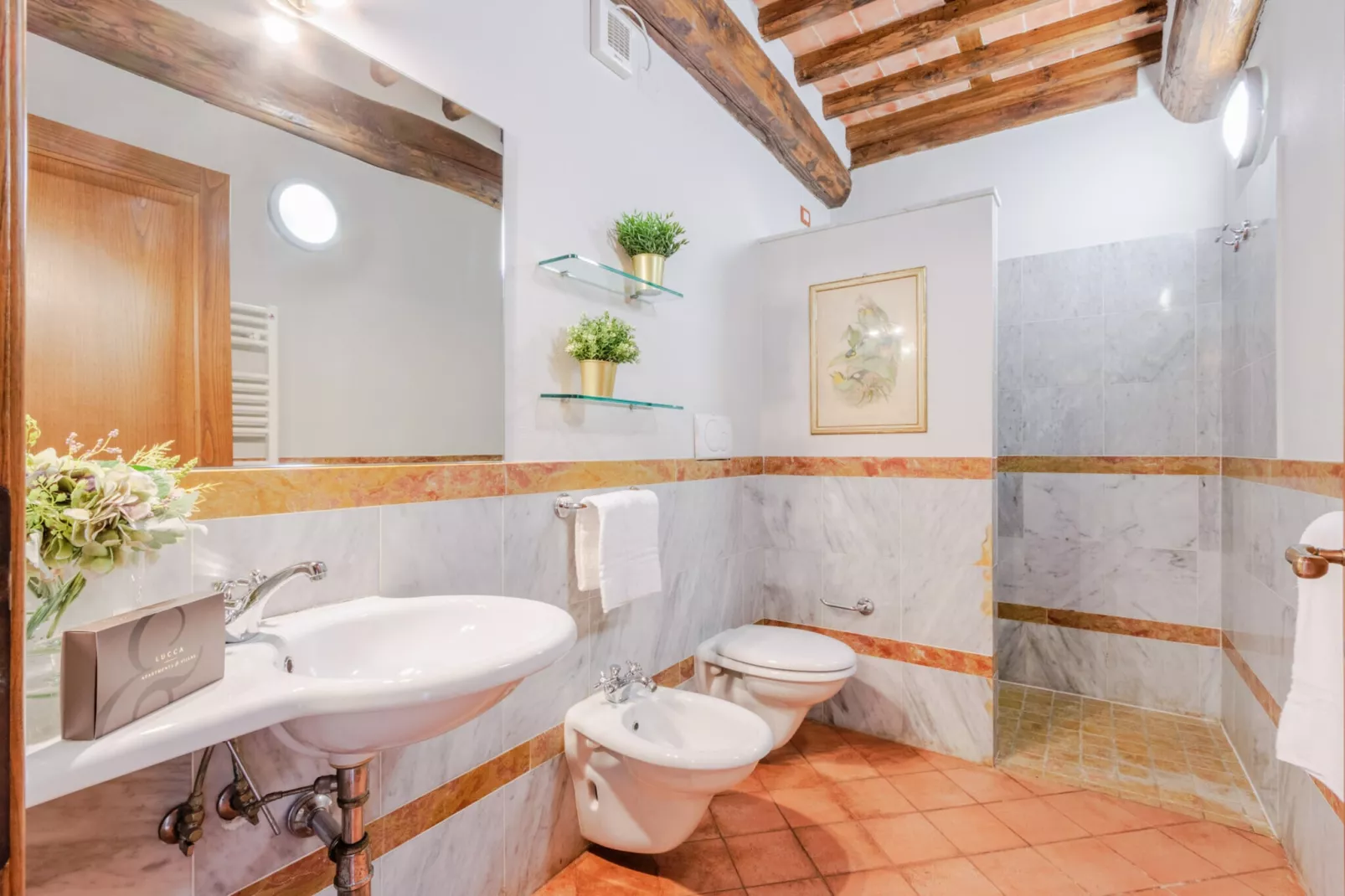 Donato, Farmhouse Apartment with Pool - Badezimmer