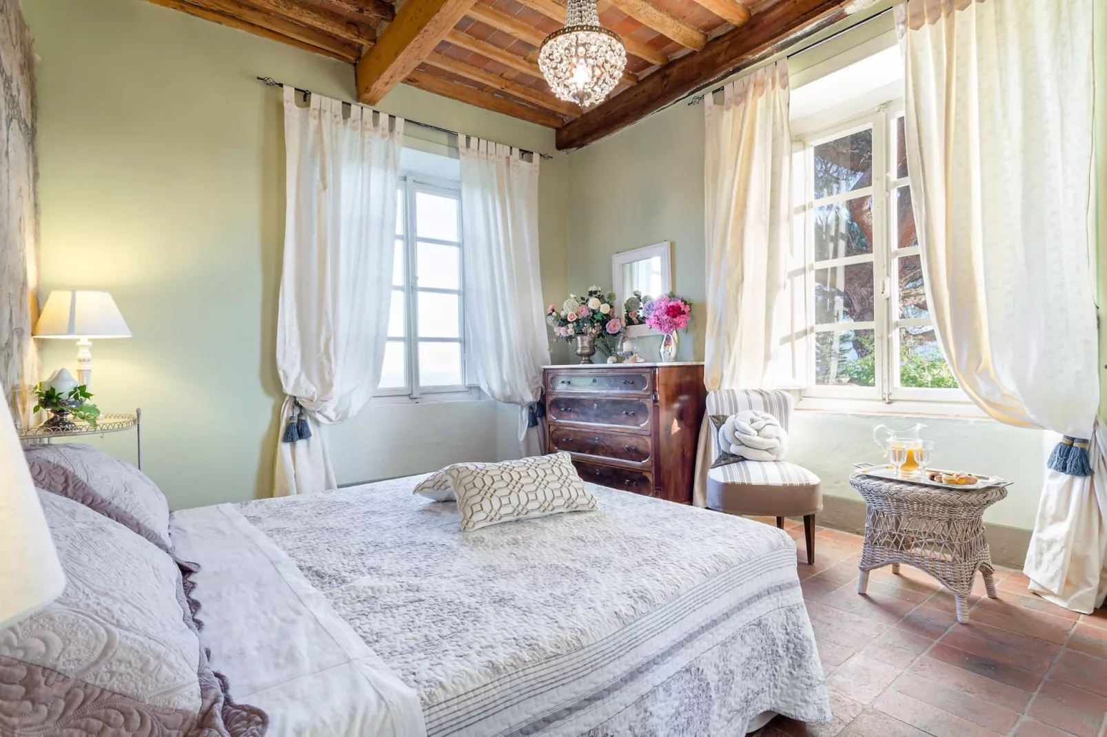 Il Frantoio Farmhouse Apartment - Schlafzimmer