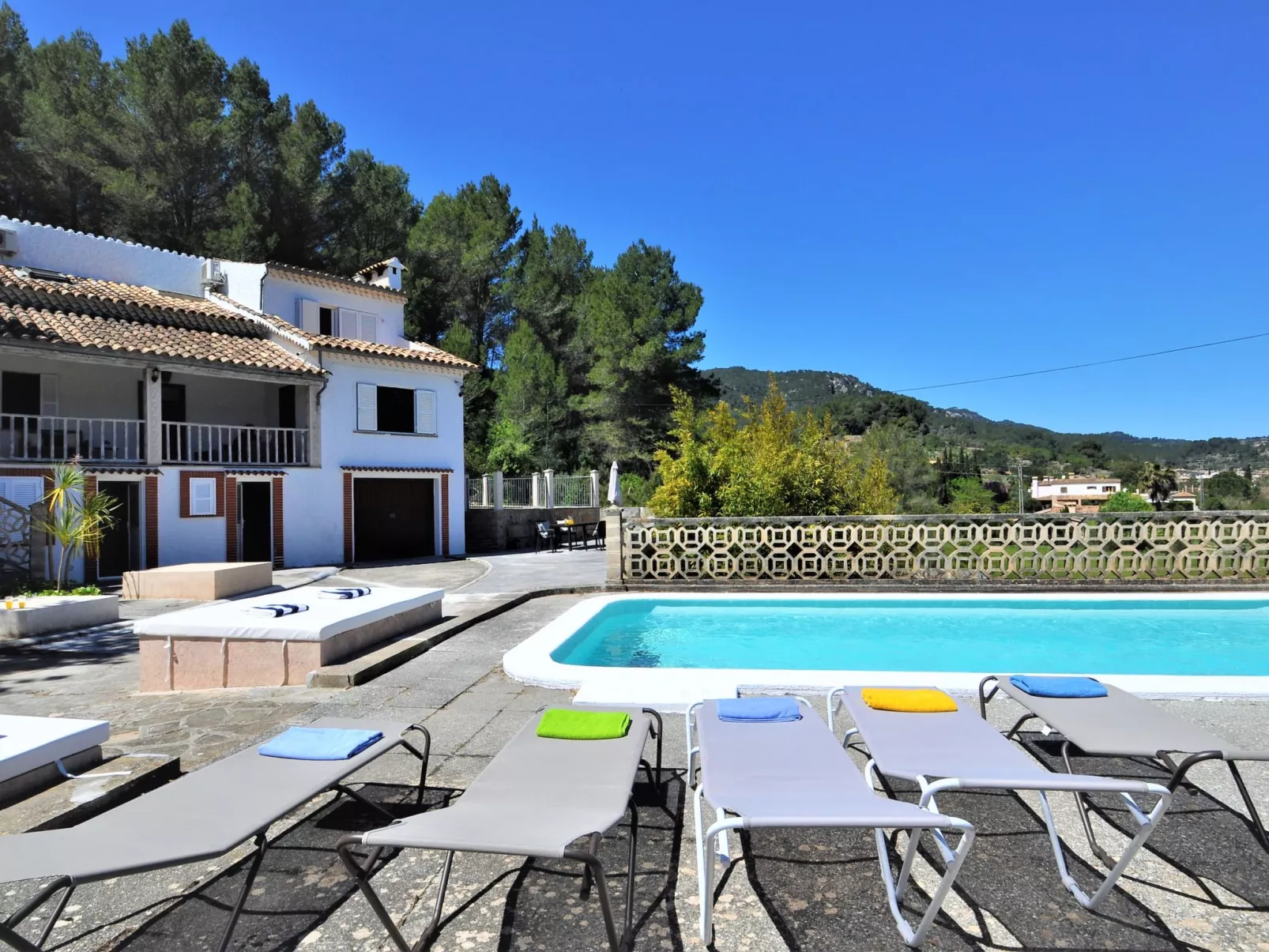 Villa con piscina privada, wifi, aire acondicionado y vistas a montaña ideal pa - Draußen