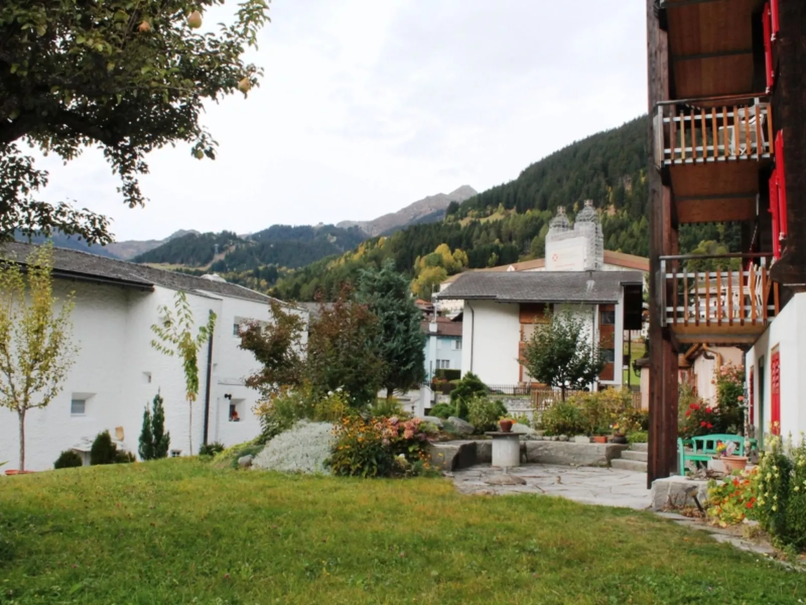 Chalet Scaletta de Castelberg, (Disentis/Mustér). - Draußen