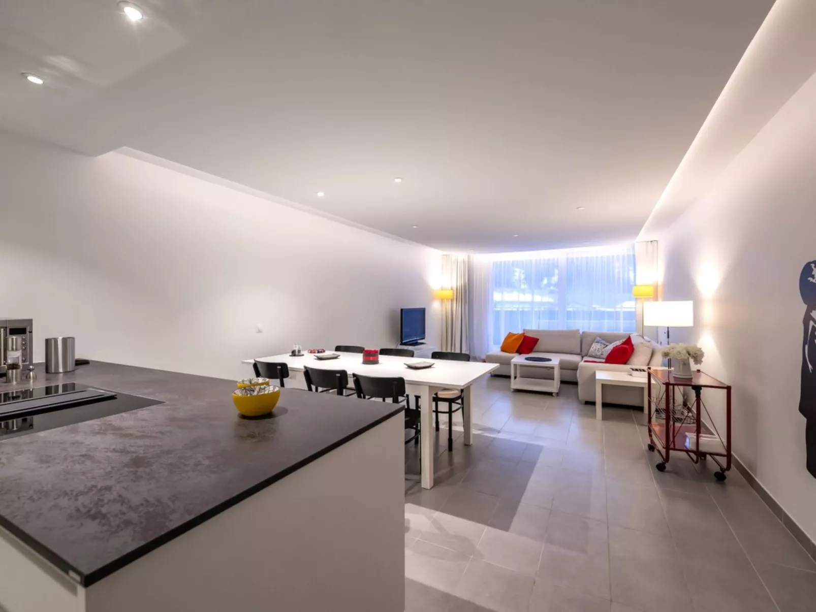 Rancho 121, (Laax Uletsch). 2.5 Zimmerwohnung, 70m², Dusche, sep. WC, für 3 Per - Dedans