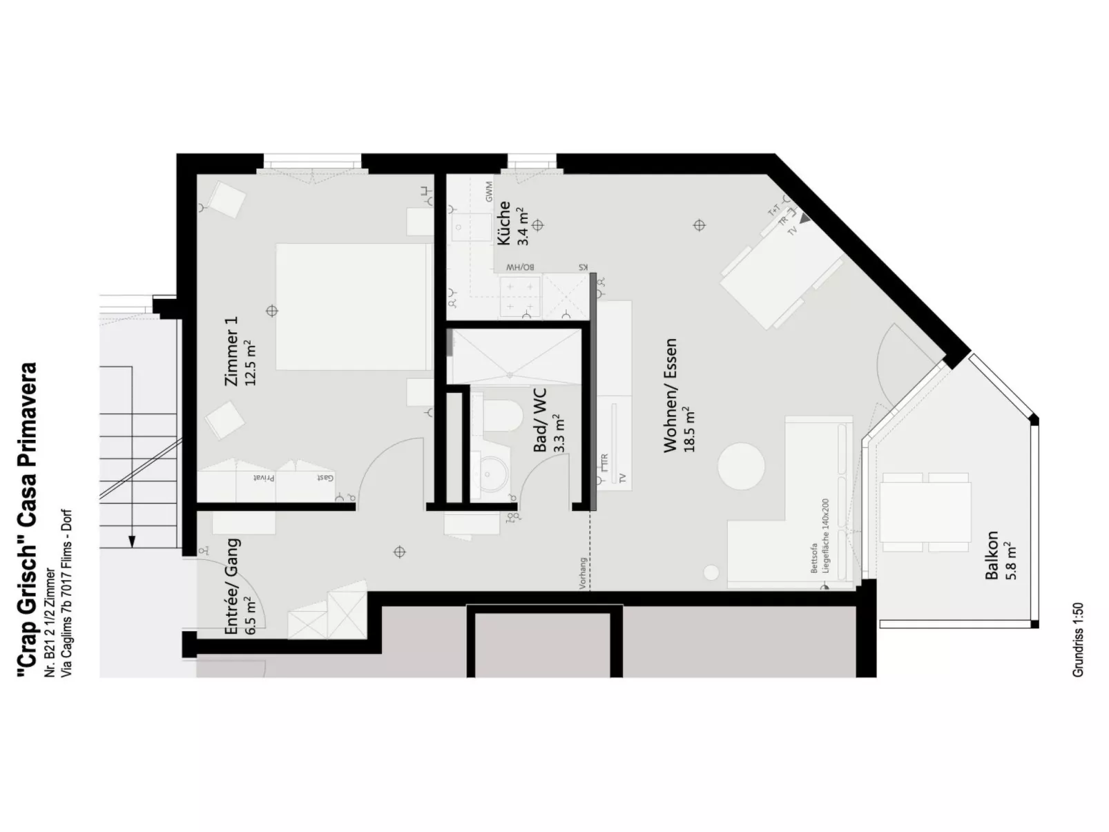 Casa Primavera B21, (Flims Dorf), - Drinnen