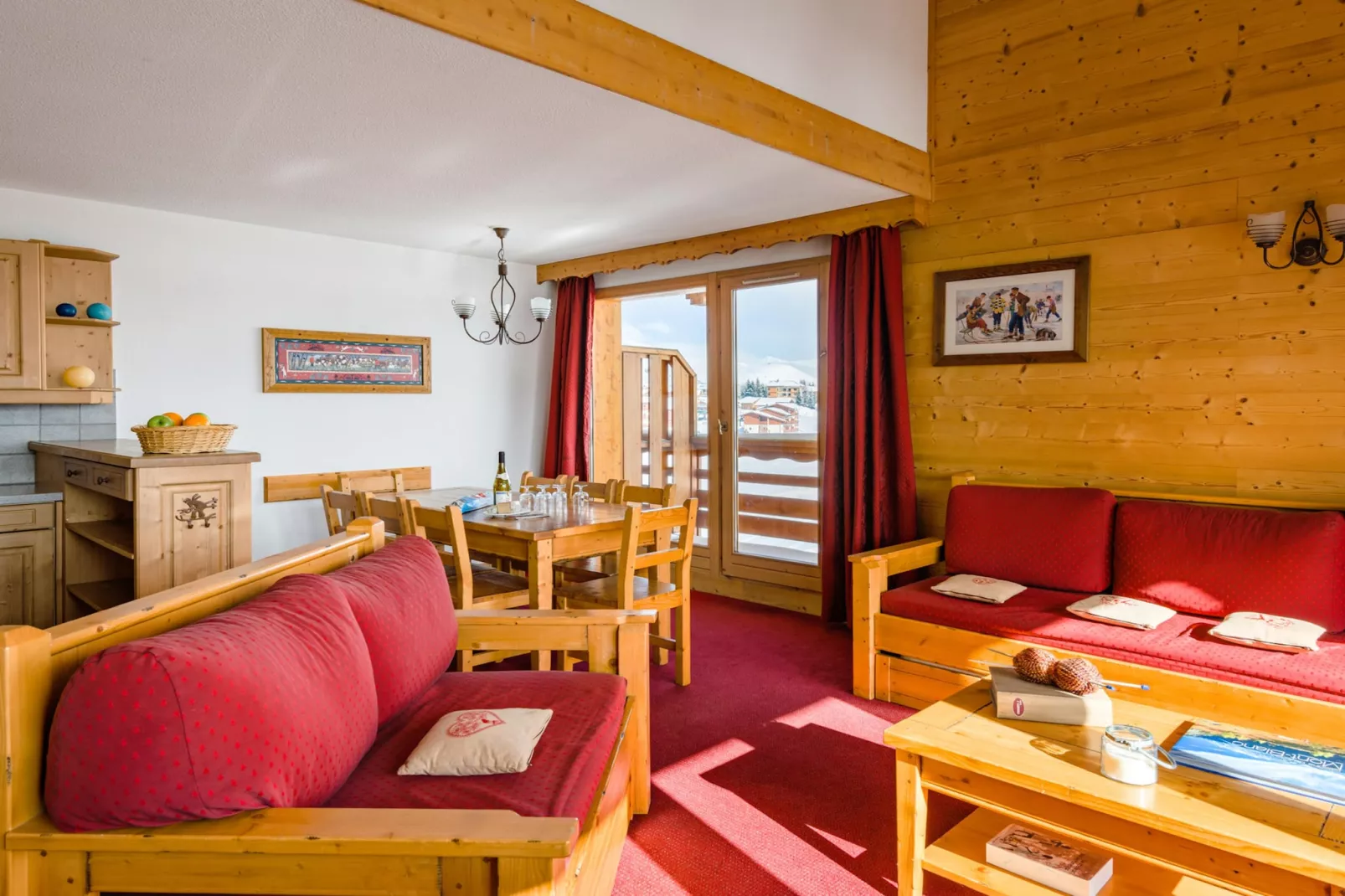 Résidence L'Ecrin des Sybelles 2-Room Cabin Apartment - 6 People OTA - Dining room