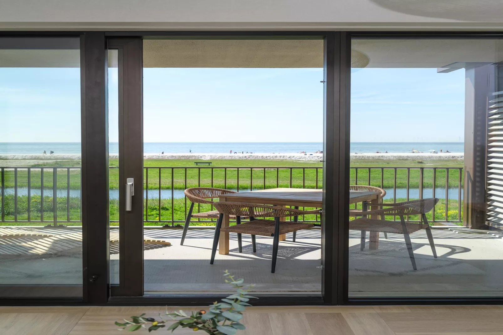 Luxury Beach Apartment | 4 Pers. - Terrasse/Balkon