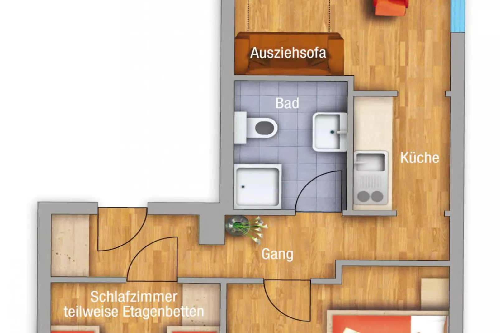 Apart Fliana Mathon - Floor plan