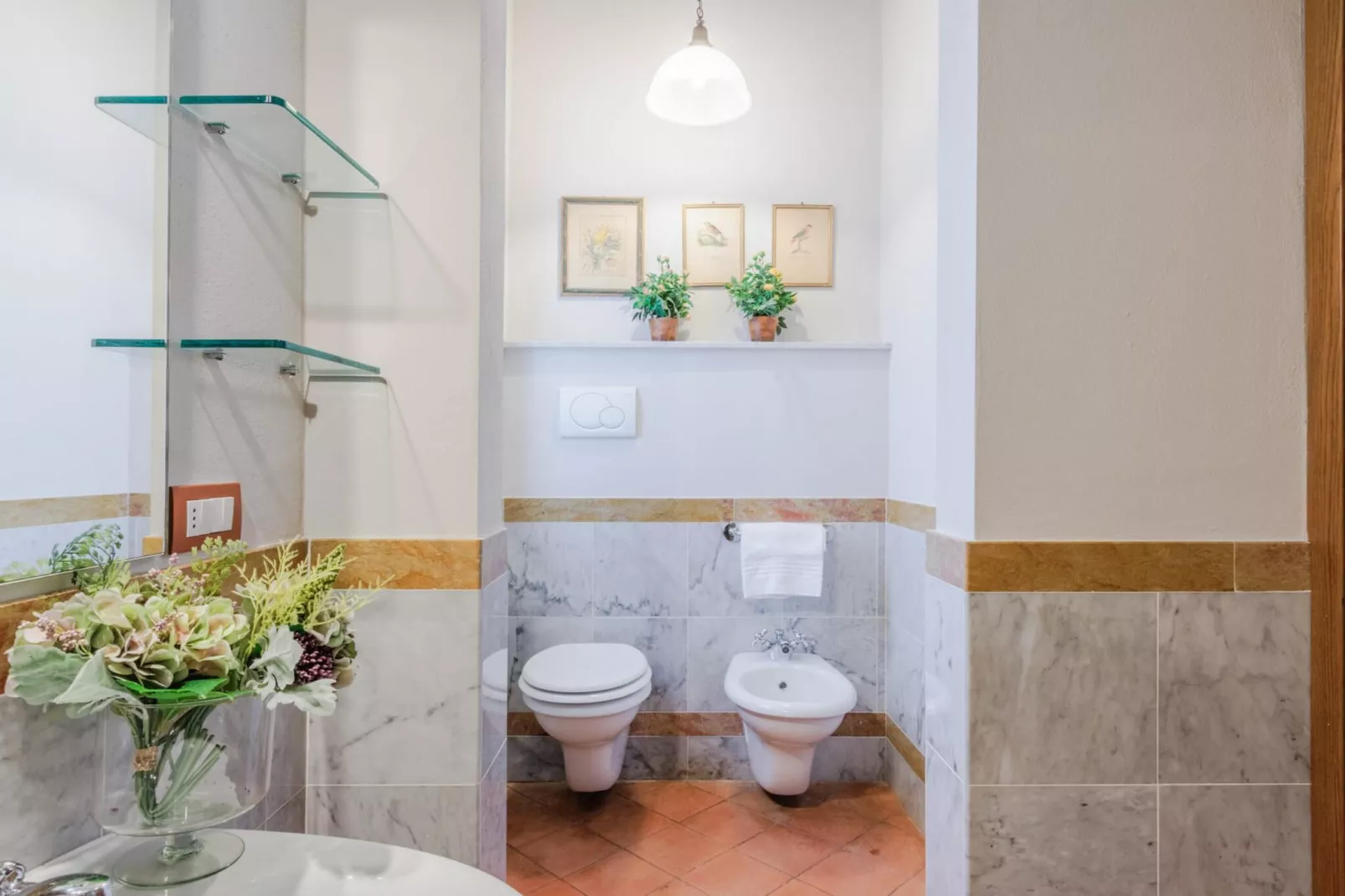 Anna Farmhouse Apartment in Wine Resort in Lucca - Badezimmer