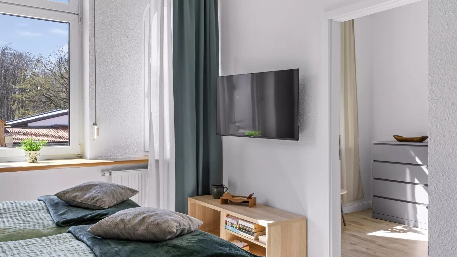 Villa Erika W7 Marianne mit Strandkorb - Chambre