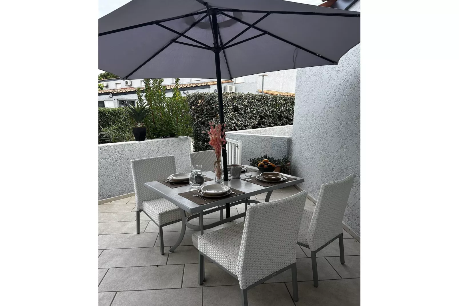 Les Jardins de Neptune MAISONNETTE DUPLEX 4/6 pers CLIMATISÉE OTA - Terrace balcony