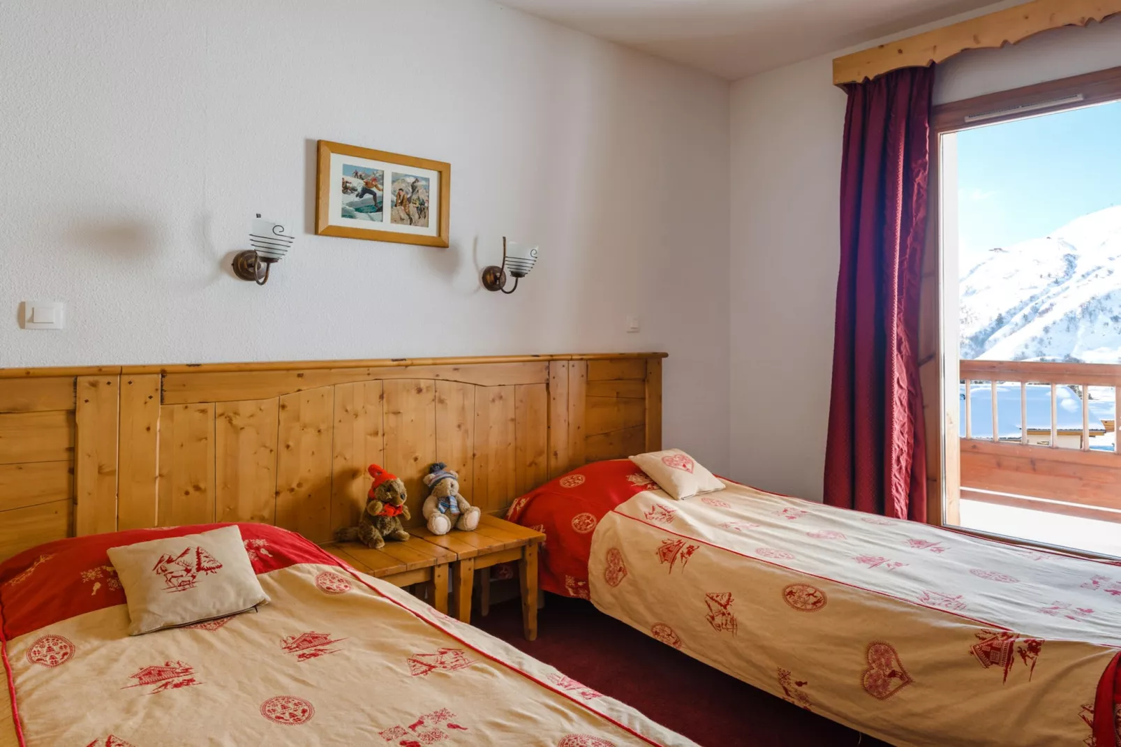 Résidence L'Ecrin des Sybelles 2-Room Cabin Apartment - 6 People OTA - Bedroom