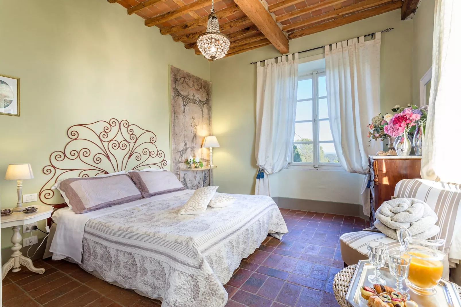 Il Frantoio Farmhouse Apartment - Schlafzimmer
