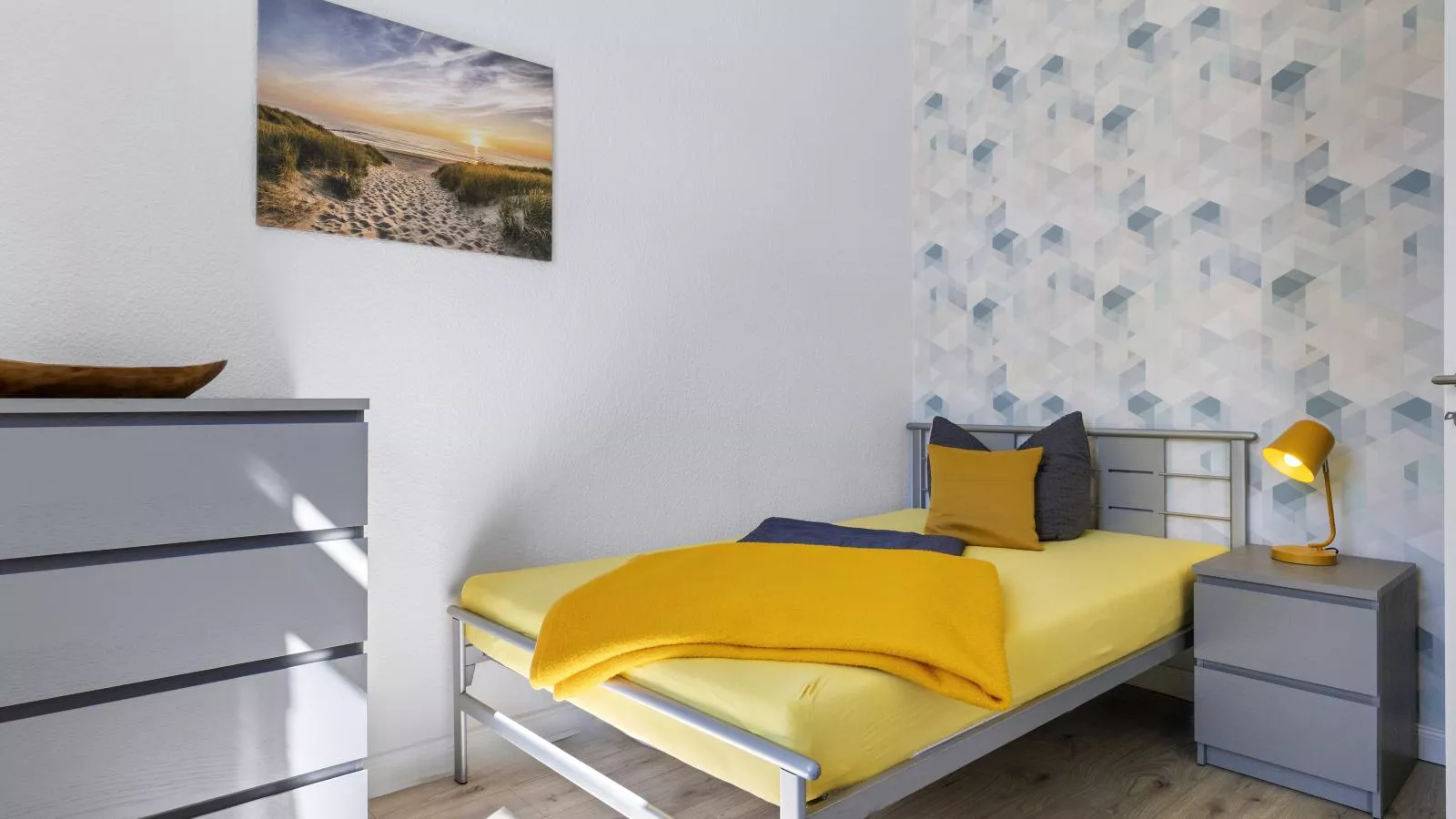 Villa Erika W7 Marianne mit Strandkorb - Chambre