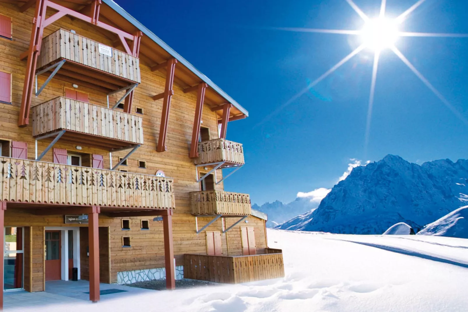 Les Chalets de l'Adet One alcove bedroom for six OTA - Extérieur hiver