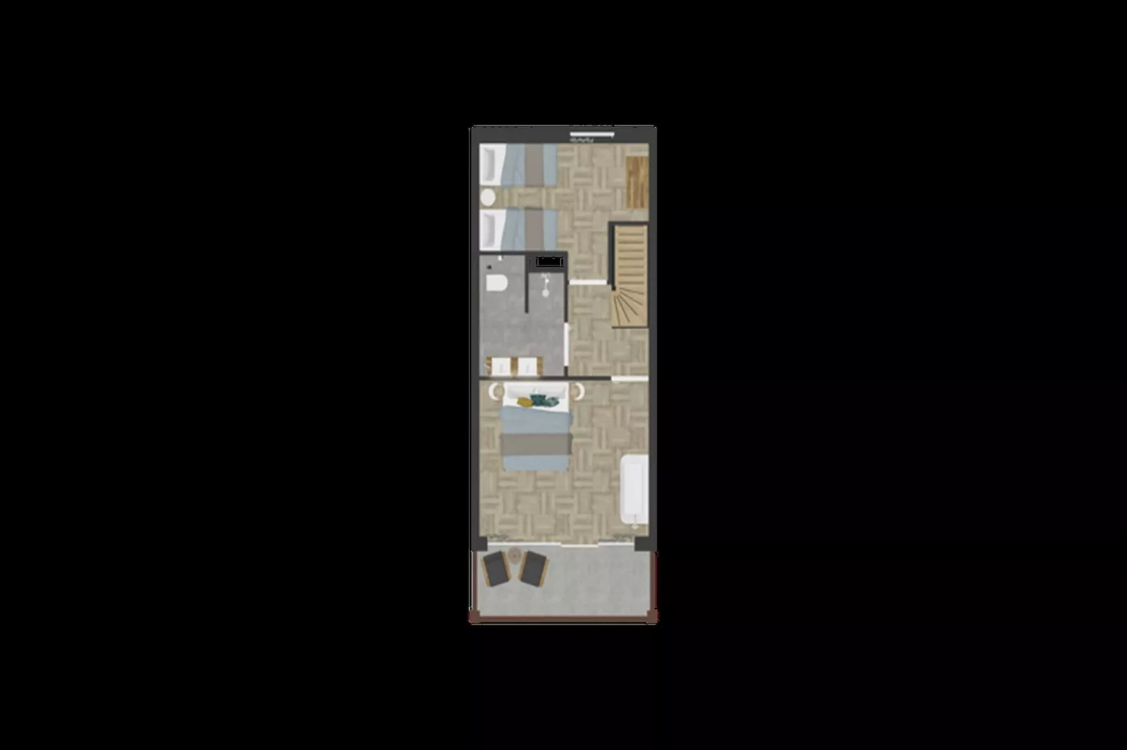 Luxury Beach Apartment | 8 Pers. - Grundriss