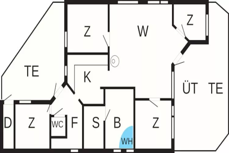 Maison de vacances pour 8 a Sydals - Plan