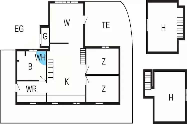 Cosy holiday home near Limfjorden - Floor plan
