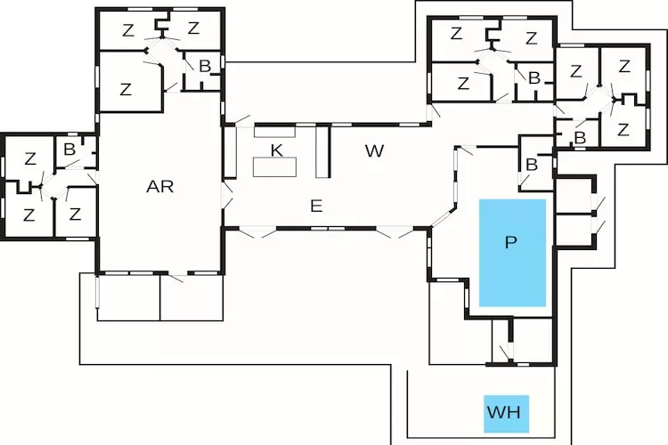 5 star holiday home in Idestrup - Floor plan