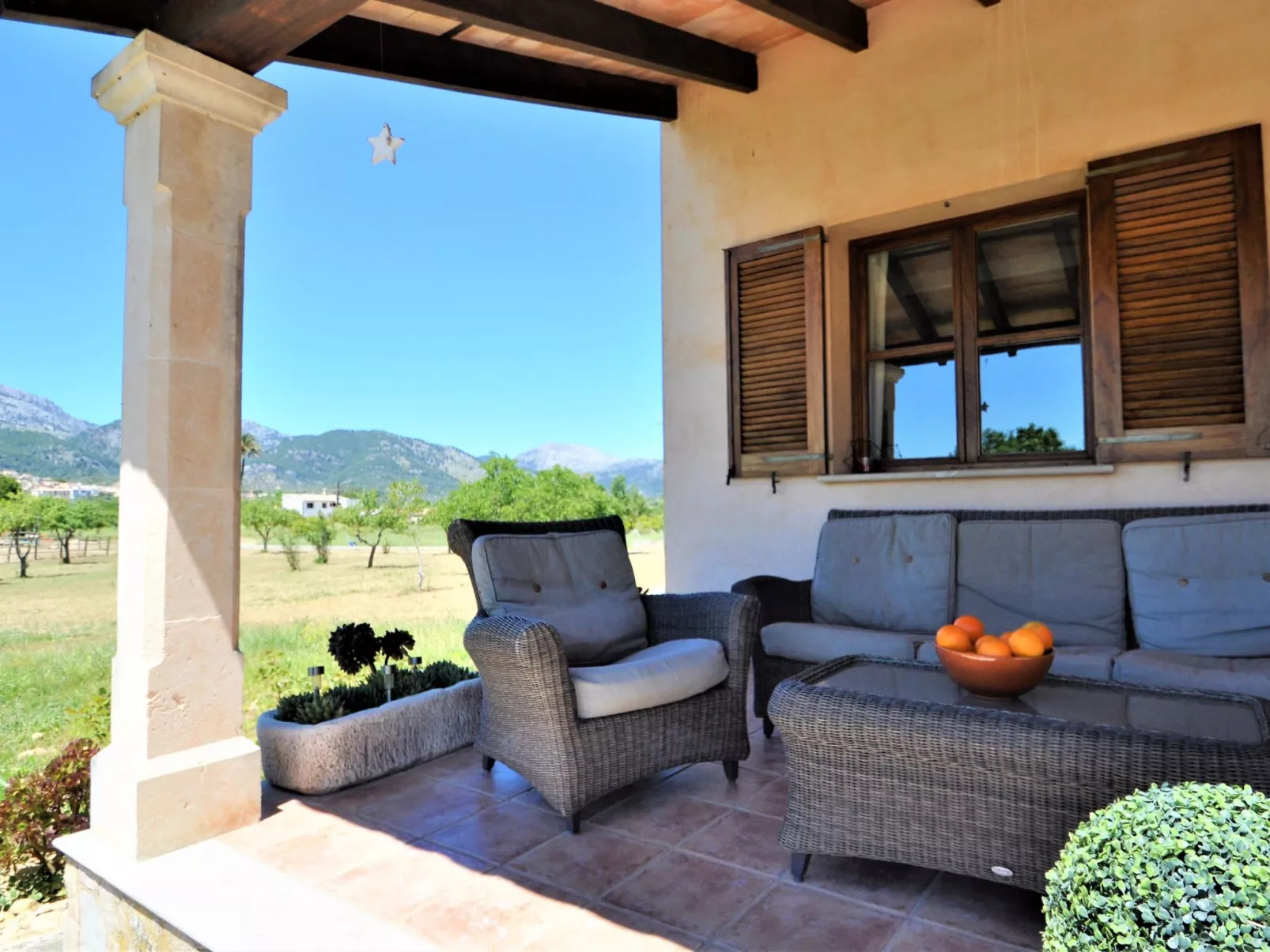 Villa SON RUBI en Selva (Serra de Tramuntana) con barbacoa y piscina privada- V - Draußen