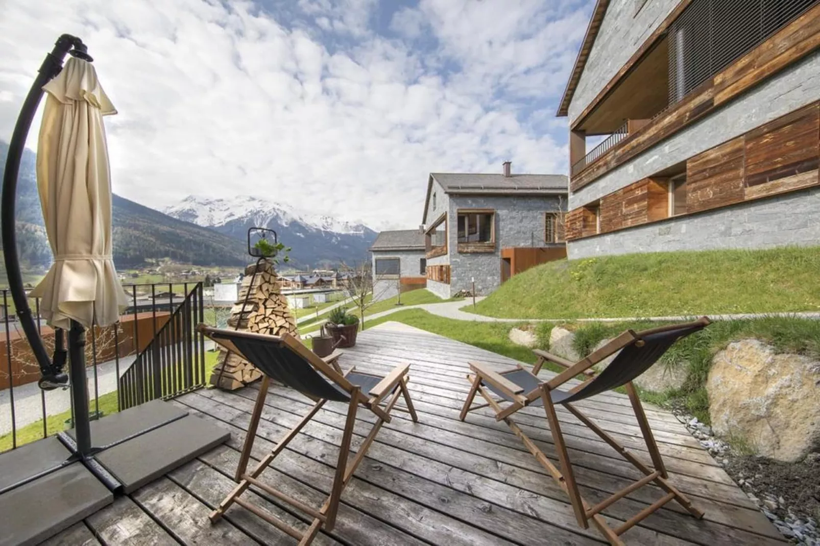 Smaragdresort Chalet Bergblick - Terrasse/Balkon