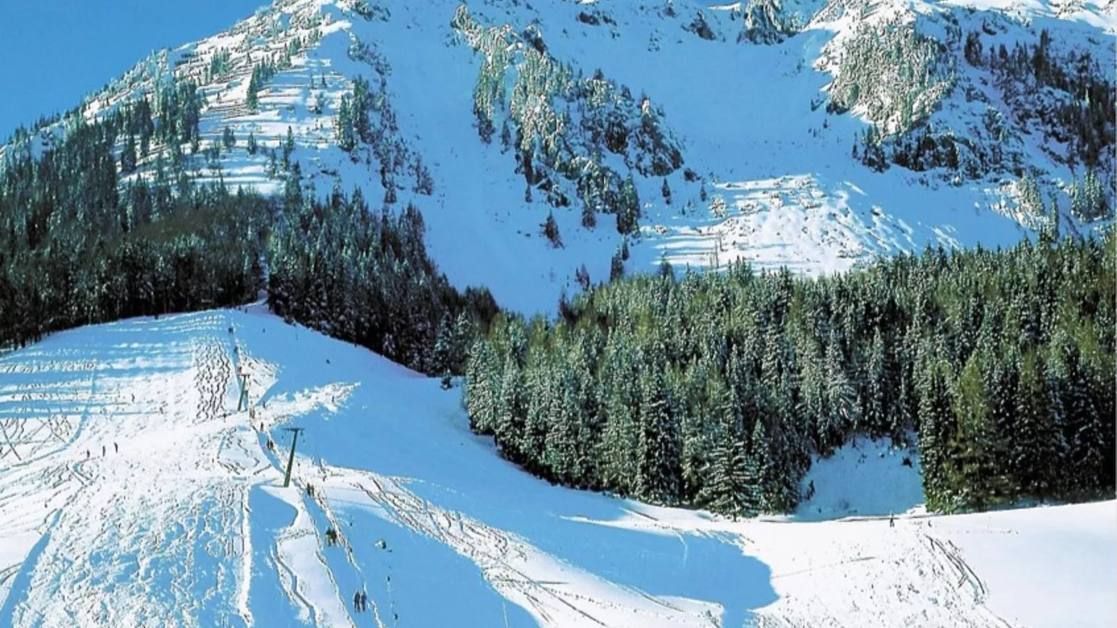 Almhütte Seebergalm - Gebiet Winter 1 km