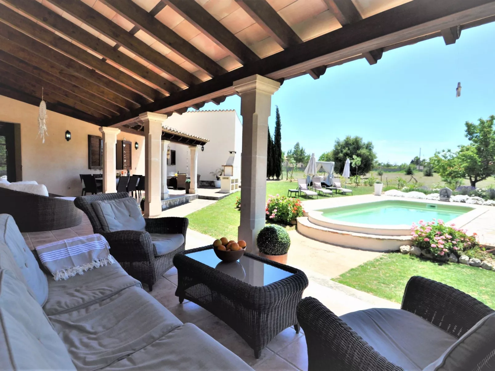 Villa SON RUBI en Selva (Serra de Tramuntana) con barbacoa y piscina privada- V - Draußen