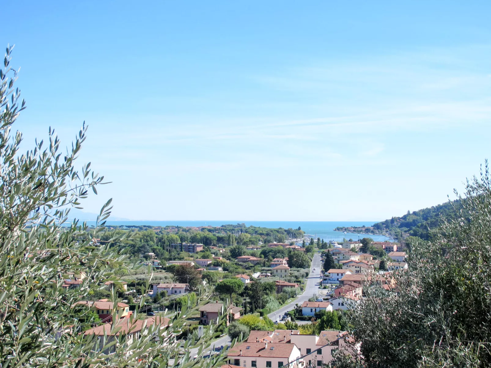 Zypressen, ein Haus im Wald an der ligurischen Riviera - Umgebung