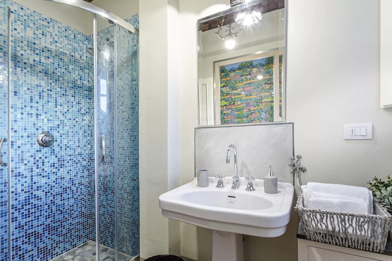 Il Frantoio Farmhouse Apartment - Badezimmer