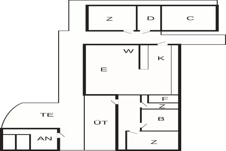 Home with Wood Stove & Annex - Floor plan