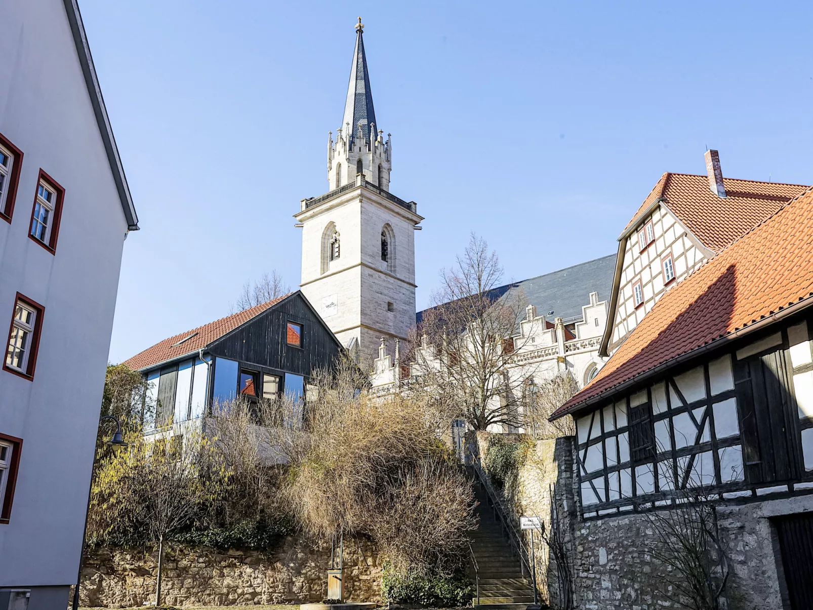 Ferienwohnung an der Bergkirche - Draußen