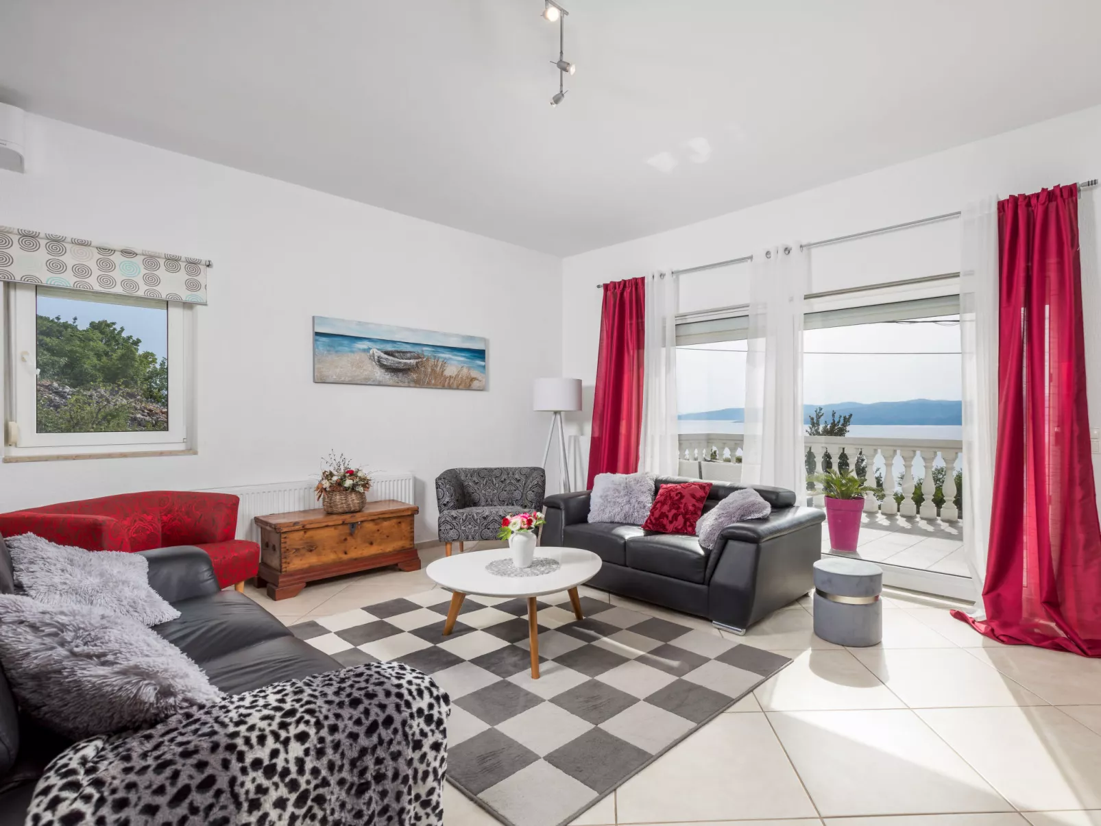 Villa sunset view-Inside